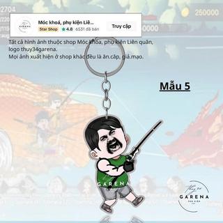 Móc chìa khóa khóa Câu cá vạn cân,  mica anime acrylic dễ thương