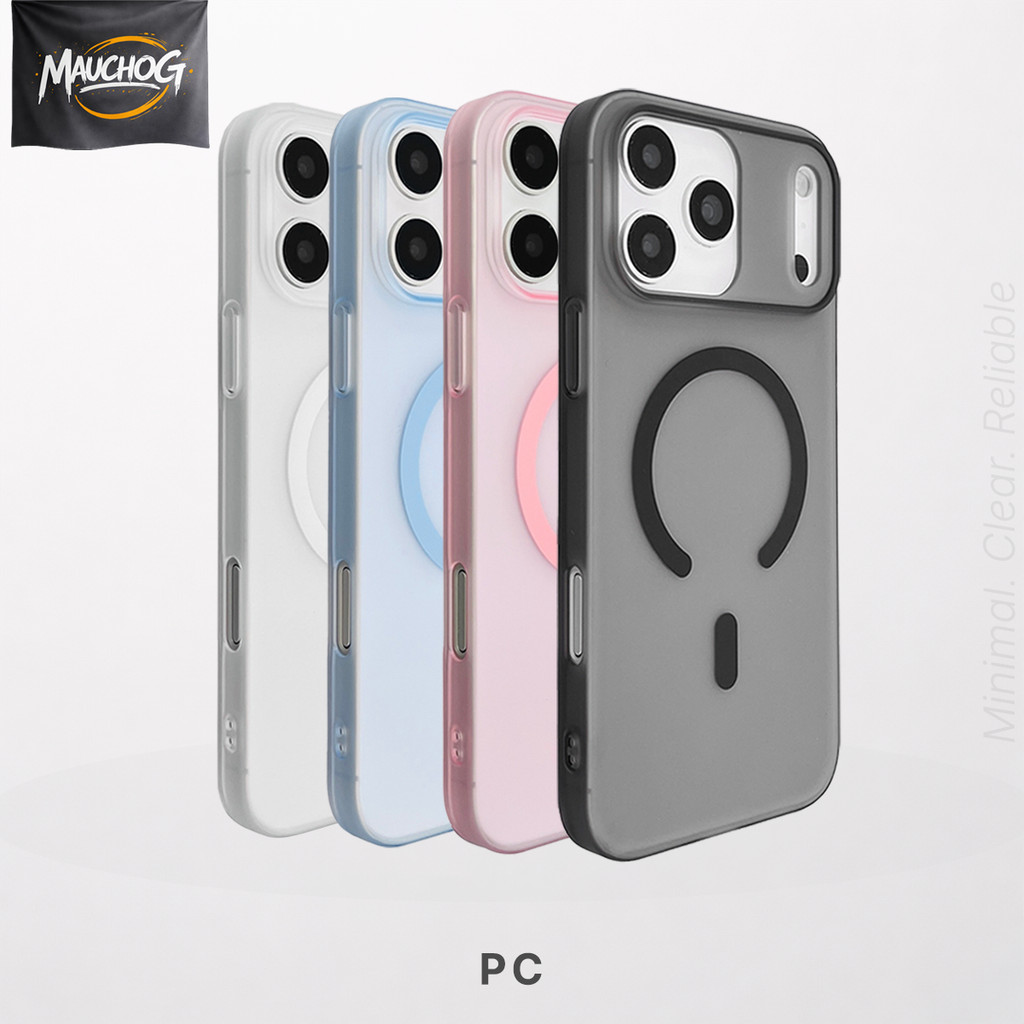 Ốp Siêu Mỏng Nhám Mờ Chống Vân Tay Hỗ Trợ Sạc Không Dây Cho Điện Thoại iPhone 17 Pro Max 16 15 14 13