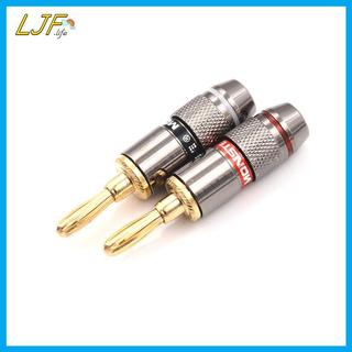 LJF 4 Chiếc Mạ Vàng BFA 4 Mm Chuối Cắm Nam Loa Kết Nối Adapter VN