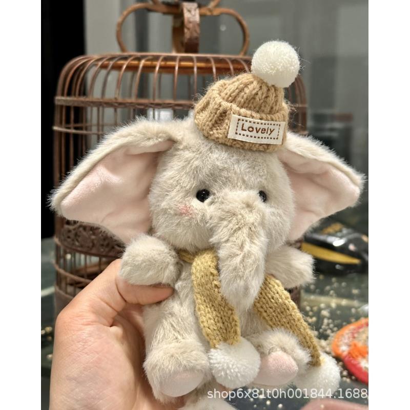 Ban Đầu Hoạt Hình Dễ Thương Sang Trọng Mũi Dài Đầu Bếp Voi Móc Khóa Túi Mặt Dây Chuyền Quà Tặng Sáng Tạo Mặt Dây Chuyền Búp Bê