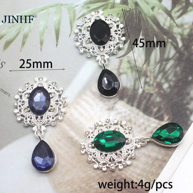 Jin HF Trâm Cài Pha Lê 45x25mm - Phụ Kiện Thời Trang Cho Đám Cưới Và Ngày Lễ