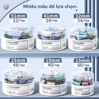 Kẹp tài liệu văn phòng pastel A4 kẹp bướm mini - Giải pháp lưu trữ thông minh, chất liệu kim loại, đẹp và tiện dụng