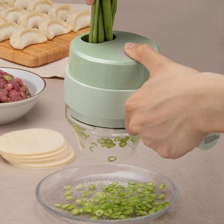 Máy thái gọt vỏ thực phẩm CLEARLINE, Máy cắt rau điện cầm tay không dây, Máy xay thịt Máy xay thực phẩm 4 TRONG 1
