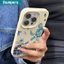 Ốp điện thoại Ibumpers Vỏ chủ đề hải lý thẩm mỹ & Vỏ silicon mềm chống sốc cho iPhone 11 12 13 14 15 16 17 Pro Max IP Plus