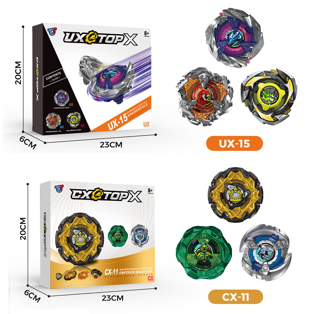 Beyblade X CX-11 Emperor Might Deck Set UX-15 Spinning Toy Metal