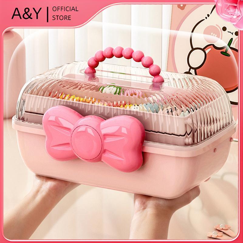 A & Y - Hộp Organize Kẹp Tóc Cho Cô Gái Dễ Thương và Trẻ Em