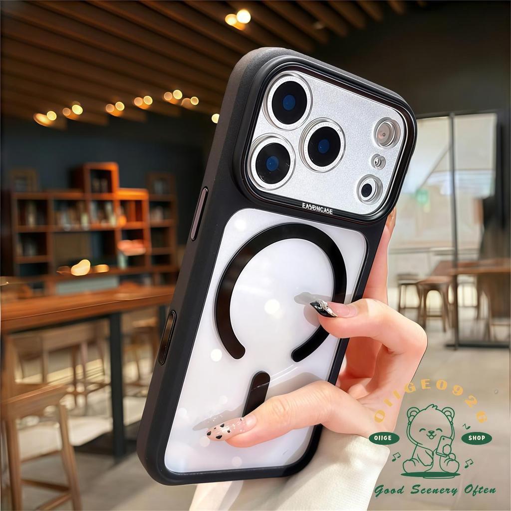 【 Ốp lưng iPhone17 】 Vỏ điện thoại từ tính nhạy cảm với da dạng lỏng túi khí iphone17 Pro Max 16 cho vỏ iPhone Vỏ mềm silicon TPU chống sốc