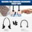 Dây Tricep MCODECOVED, Tay cầm tiện dụng Dây kéo thể dục chống trượt, Hệ thống ròng rọc Tay cầm kép Hạng nặng 360° Xoay Triceps Giàn Kéo Dây Tập Gym