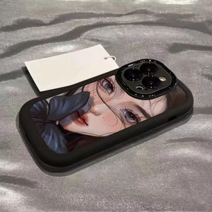 Gái bướm phù hợp với vỏ điện thoại iPhone 17/16, silicon 15 promax, 14 đôi, 13 mẫu mới