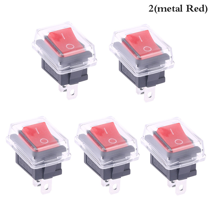 Ztoyl 5 Nút Nhấn Mini Switch 2Pin Bật / Tắt Roer Switch có nắp chống ...