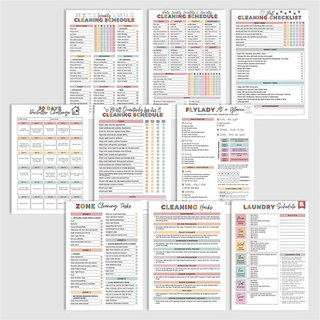 ADHD Cleaning Planner Bundle – Home Schedule, Weekly/Monthly Tips, Year-Round Chore Charts for Families