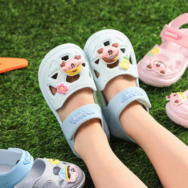 Cheerful Mario giày sandal cho bé Xăng đan Hoạt Hình Bé Trai Và Bé Gái Thiết Kế Thời Trang Dép sandan EVA Velcro Chống Dính