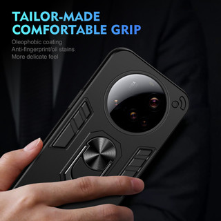Dành Cho Xiaomi 15 Ultra Ốp điện thoại Thiết Kế Chiến Binh Lưng Cứng Có Giá Đỡ Nhẫn Chống Sốc Mềm TPU Nâng Cạnh Mỏng Bao
