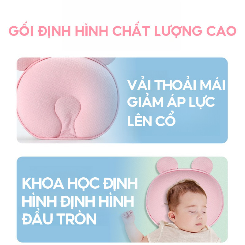 【SKISOPGO】Gối Cao Su Non Cho Bé,từ 0 - 12 tháng tuổi,Thoáng Khí,Dễ Vệ Sinh,Gối Nằm Bé Sơ Sinh