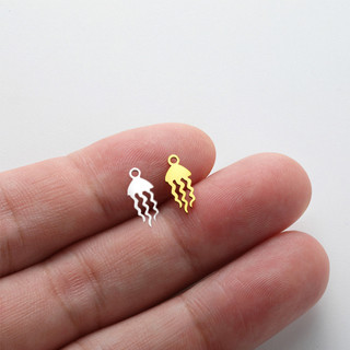 Mặt dây chuyền đại dương cá heo với charm thép không gỉ và thạch thạch - Set 5 cái phù hợp làm quà tặng hoặc DIY vòng cổ
