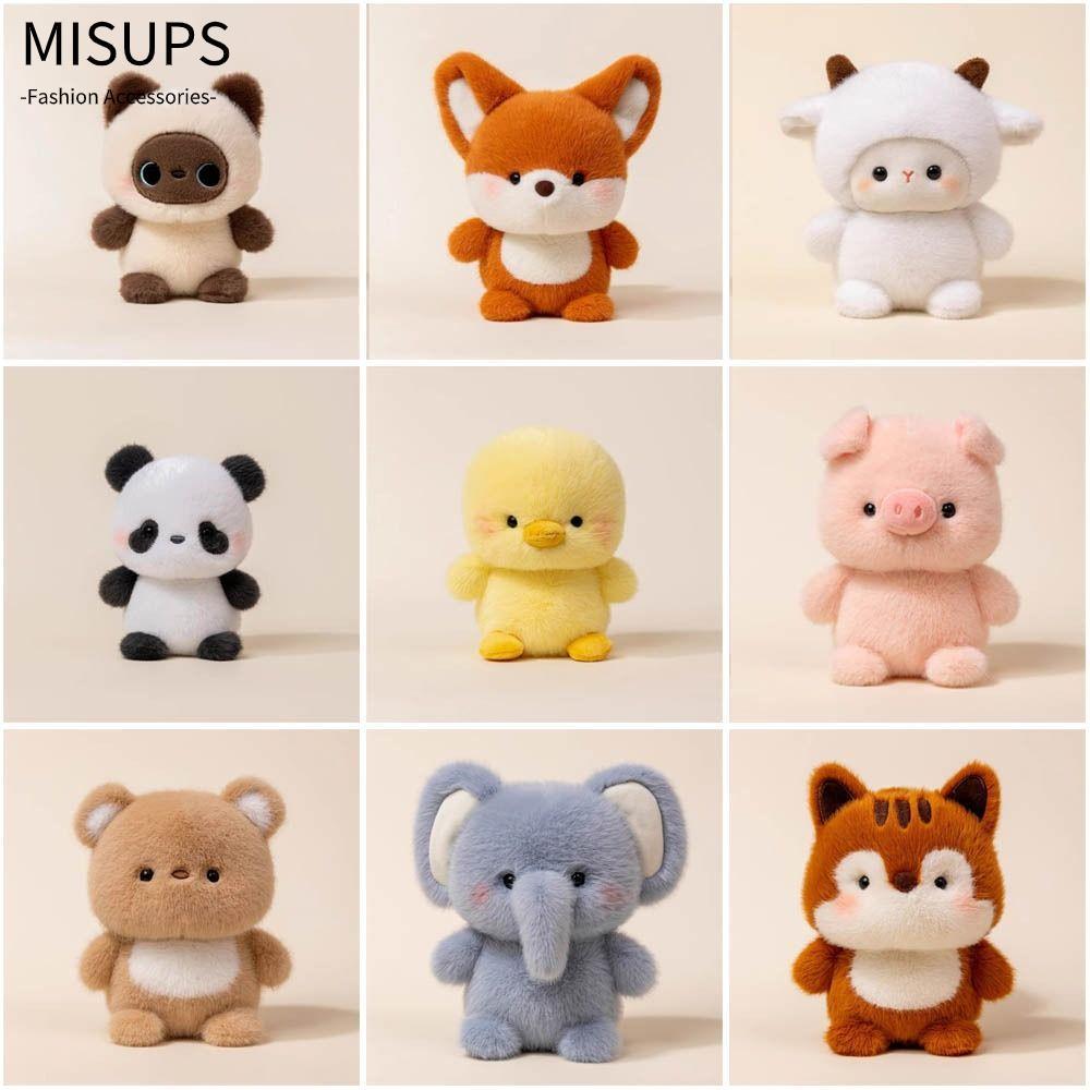 Búp bê đồng hành sang trọng MISUPS, Gối thú nhồi bông voi 16cm, Gấu thời trang sang trọng Động vật siêu mềm Đồ chơi sang trọng Quà tặng ngủ