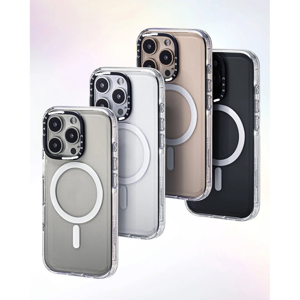 CASECASE X Nền Tím Đỏ Trái Tim Ngựa Ốp Lưng Điện Thoại HỒNG CAMERA RING PHIÊN BẢN Tác Động Trong Suốt Hút Từ Tính Cho IPhone 17 / 16 / 15 / 14 / 13 Pro Max Air Với Bao Bì Cao Cấp