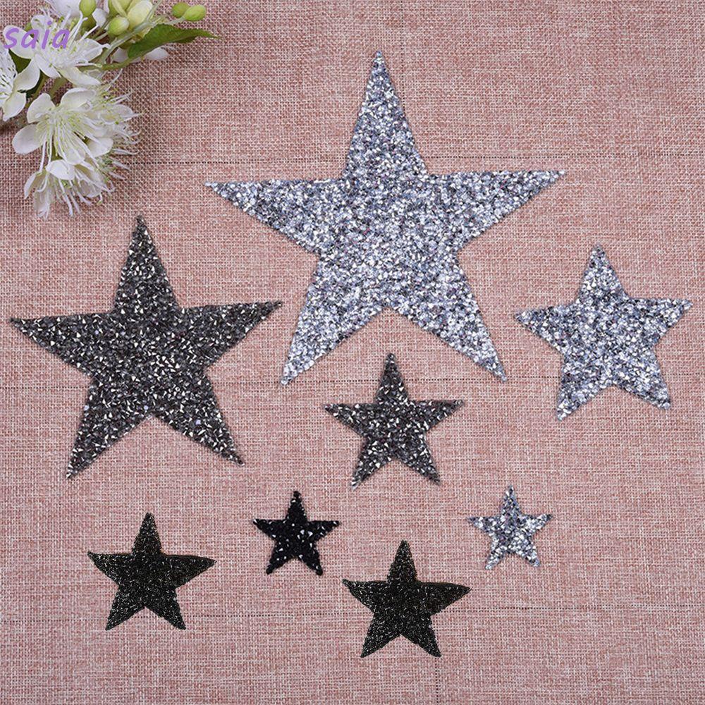 Phụ kiện quần áo decal hình ngôi sao pentagram đa kích cỡ