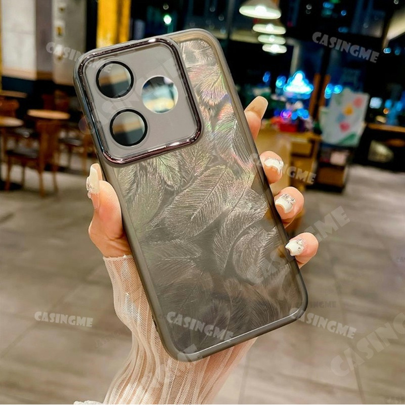 Realme Note 80 2026 Vỏ mềm silicon họa tiết lông vũ lấp lánh cho RealmeNote80 Realme Note80 Note 80 70 80x 5G 4G 2026 Vỏ điện thoại chống sốc Vỏ bảo vệ ống kính máy ảnh