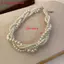 ZK Twining Ngọc Trai Choker Hình Học - Trang Sức Cô Dâu Việt Nam