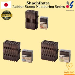 <Sale>Shachihata Rubber Stamp Numbering Series - Linking Numbers and Calendar Stamps