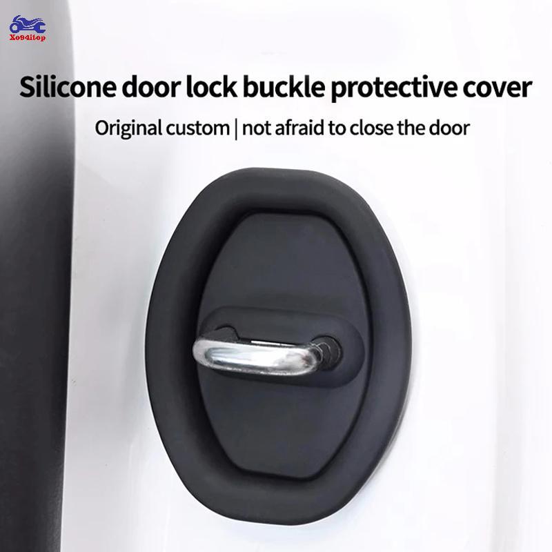 XOITOP 4 Cửa Ô Tô Tắt Tiếng Giảm Chấn Đệm Cửa Silicon Lo Bule Cửa Ô Tô Chống Va Chạm Vỏ Bảo Vệ VN