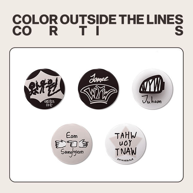 Huy hiệu Kpop Idol CORTIS acrylic James, Juhoon, Martin, Seonghyeon và Keonho