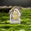QIUWU 3 Chiếc Cửa Gỗ Nhỏ Khung Ảnh Phụ Kiện Mộc Mạc Nhựa Thủ Công Phong Cảnh Mini Naments Trang Trí Nhà Cây Đồ Trang Trí.