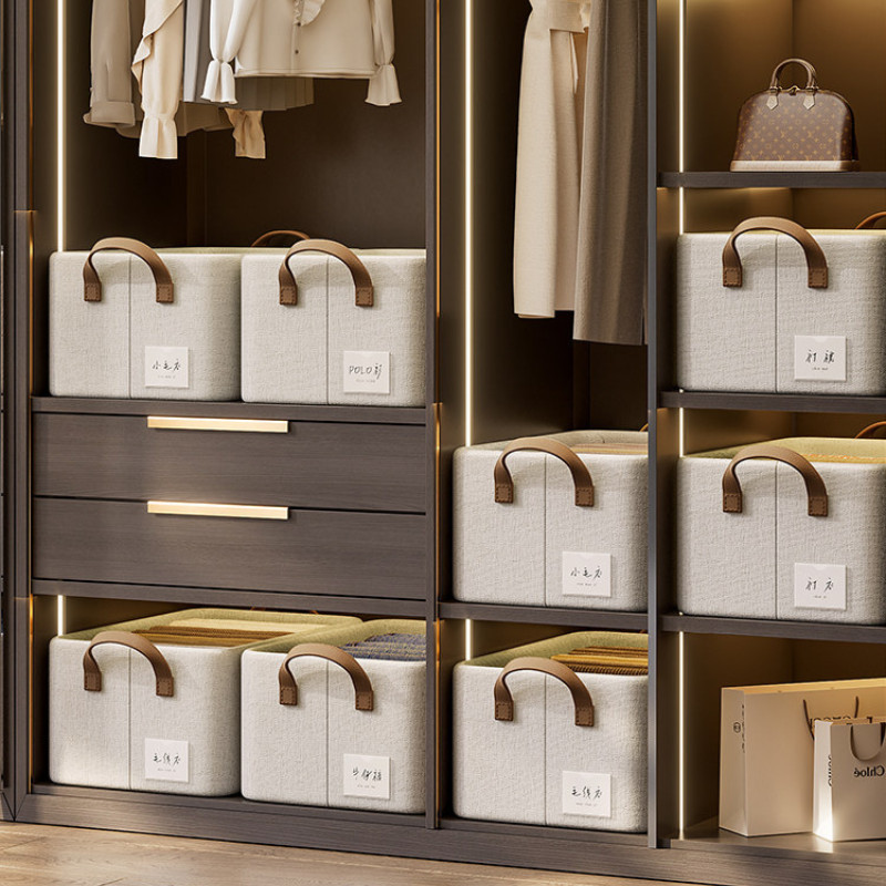 Hộp Vải Đựng Quần Áo Có Quai ENODA HOME, Hộp Vải Khung Thép Dày Dặn Lưu Trữ Quần Áo, Đồ Lót HV001