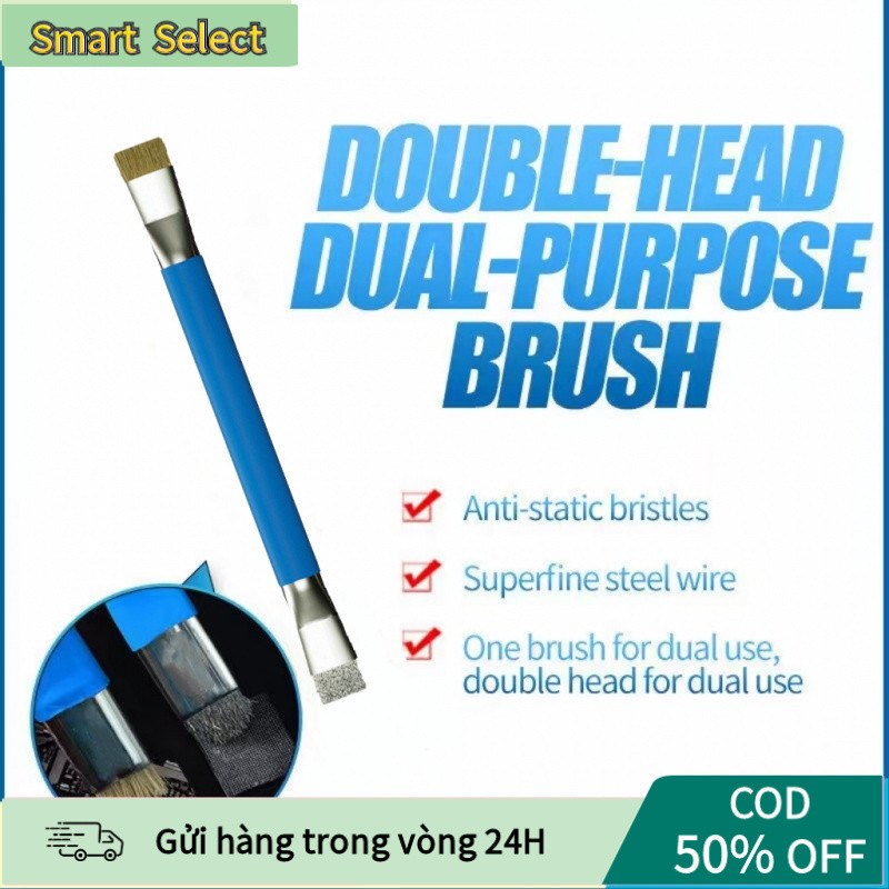 【COD】Chổi chuyên dụng làm sạch bo mạch và màng loa, thiết kế 2 đầu tiện lợi, xử lý cả bụi mịn và keo cứng bám lâu ngày.