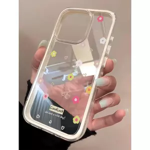 Hoa nhỏ đầy màu sắc in đầy đủ cho 16 trường hợp iPhone 17Air 3 trong 1 bezel 14 13 11Pro