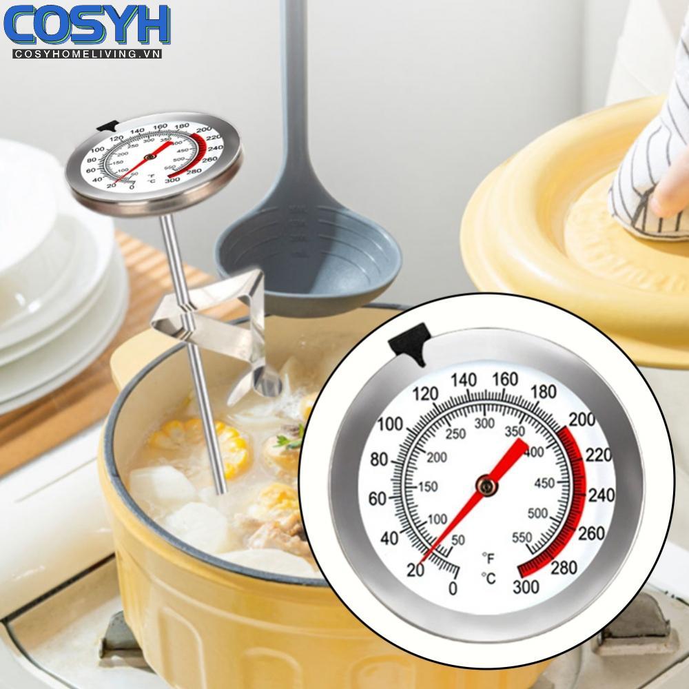 <cosyh>For barbecue Oven Oil Temperature Thermometer Probe Stainless Steel Cooking Tool