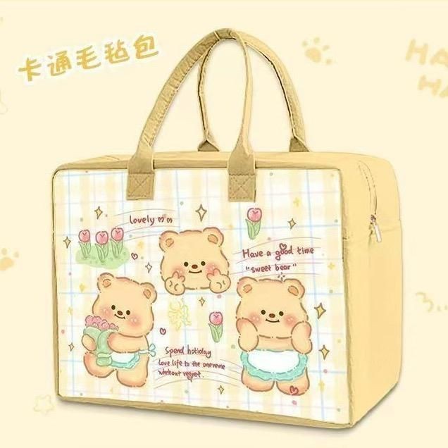 Túi Nỉ Vải Dệt Đựng Đồ Đa Năng Kích Thước 40x30x20cm - Túi Du Lịch , Đeo Vai Hoạt Hình - Đeo Vai