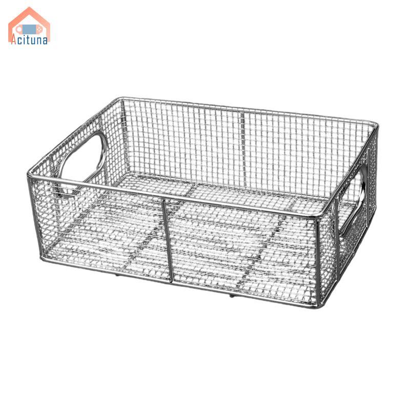 Giỏ chiên sâu Lưới lọc kim loại Nhà bếp Nấu ăn Rây lọc Giỏ thoát nước bằng thép không gỉ cho rau quả