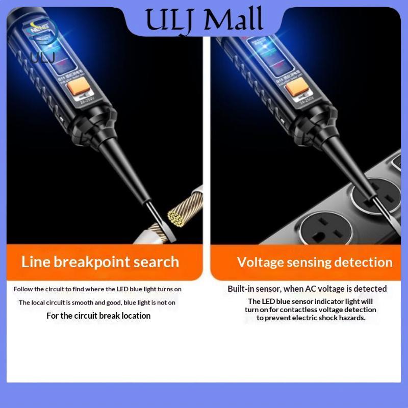 ULJ 1 / 3 Cái Đèn Màu Nổi Bật Phát Hiện Điện Áp AC Chuyên Nghiệp B15 Bút Thử Cảm Ứng Dụng Cụ Kiểm Tra Tua Vít Điện.