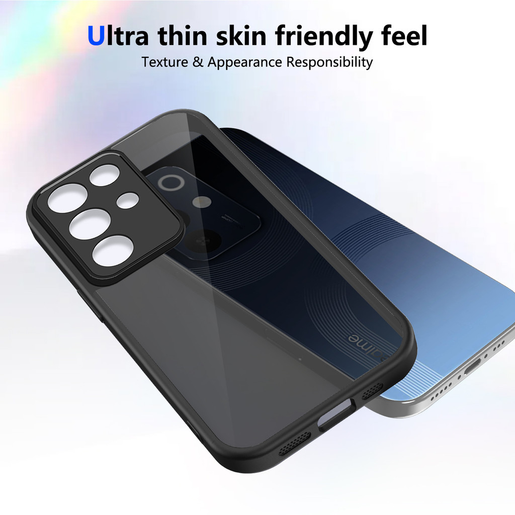 Ốp lưng Realme C85 5G Vỏ màu đen mờ cho Ốp điện thoại Realme C85 4G