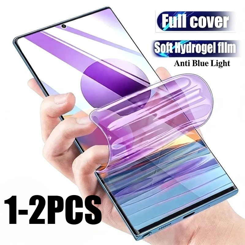 1-2 Chiếc Full Cover Bảo Vệ Màn Hình HD Mềm Cho Xiaomi 15 15S 15T 17 Ultra Pro Max Chống Rơi Chống Gián Điệp Riêng Tư Chống Ánh Sáng Xanh Hydrogel Phim Mờ