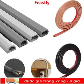 Vỏ dây sàn FEASTLY, Tấm bảo vệ dây bền chống đùn, Tấm che khuyết điểm cáp Quản lý vòng cung Dây tự dính Nhà tổ chức ngoài trời