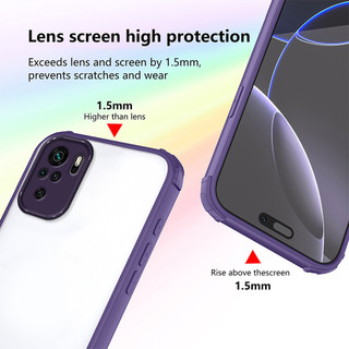 Áp dụng cho Xiaomi Redmi NOTE10 NOTE 10 10S NOTE10S POCOM5S poco m5s NOTE 11SE Đệm khí bốn góc trong suốt cao cấp bảo vệ vỏ mềm chống sốc