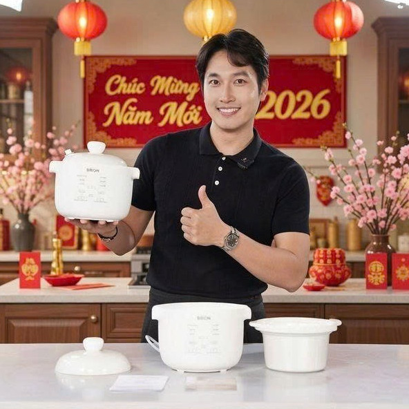 Nồi Nấu Chậm Đa Năng BRION Hàng Chính Hãng Bảo Hành 24 Tháng Chưng Yến, Hầm Cháo Ăn Dặm Và Thức Ăn