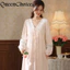 Phụ Nữ Cotton Ren Công Chúa Bộ Đồ Ngủ Váy Ngủ Nữ Cổ Chữ V Váy Ngủ Đồ Ngủ