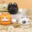 HFTOY Gỗ Cá Âm Thanh Nhạc Cụ Bộ Gõ Trang Trí Luy Gỗ Khắc Đồ Trang Trí Với Mallet Hình Mèo Đồ Chơi Hộp Mù Ngẫu Nhiên ~