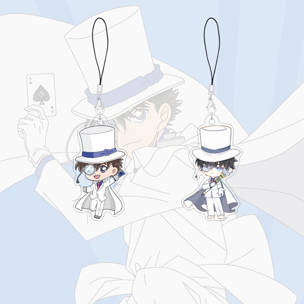 Dây đeo điện thoại 55mm Kid Phim hoạt hình Dectective Conan Charms Carton Phụ kiện điện thoại Acrylic Mặ