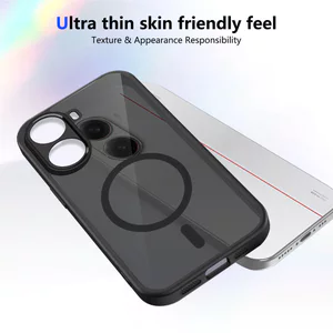 Ốp lưng Xiaomi Poco X7 Pro 5G Vỏ thu hút từ tính màu đen mờ cho Ốp điện thoại Xiaomi Poco X7 Pro 5G