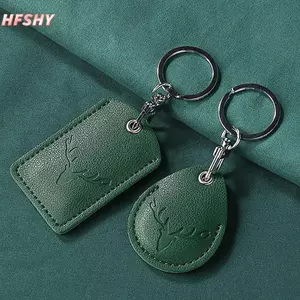 HFSHY 1 Hộp Đựng Thẻ Truy Cập Da Đựng Thẻ Móc Khóa Móc Khóa Cửa Lo Thẻ Truy Cập Hộp Đựng Thẻ ID Móc Khóa Túi Đựng Thẻ Truy Cập VN