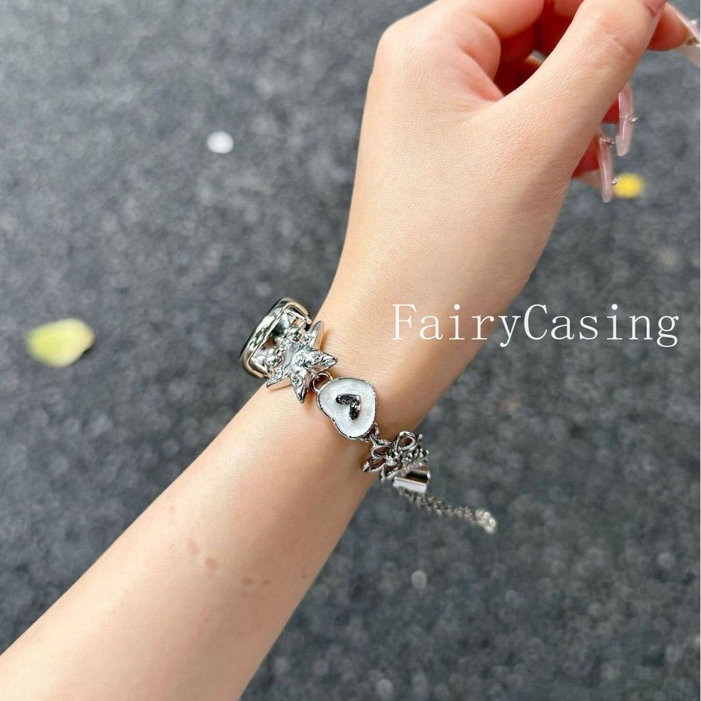 Dây đeo cổ tay hình trái tim thời trang cho Xiaomi Mi Band 10 9 8 Flower Watchband cho Miband 8Pro 9 Pro Vòng đeo tay