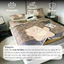 Set 4 món chiếu điều hòa cao su non hấp thụ nhiệt mát cực tốt với họa tiết siêu sang MemminbeddingLuxury