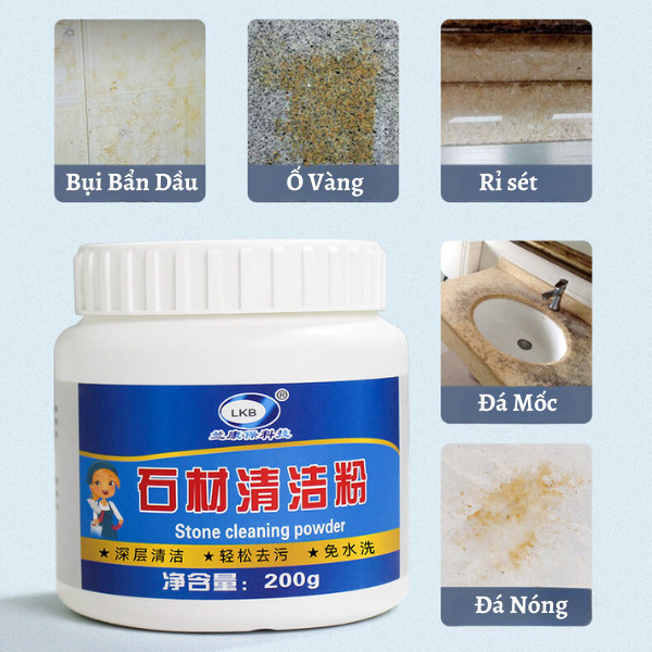 Bột vệ sinh đá tự nhiên và đá nhân tạo Bột Làm Sạch Vết Ố Mốc،An Toàn Môi Trường