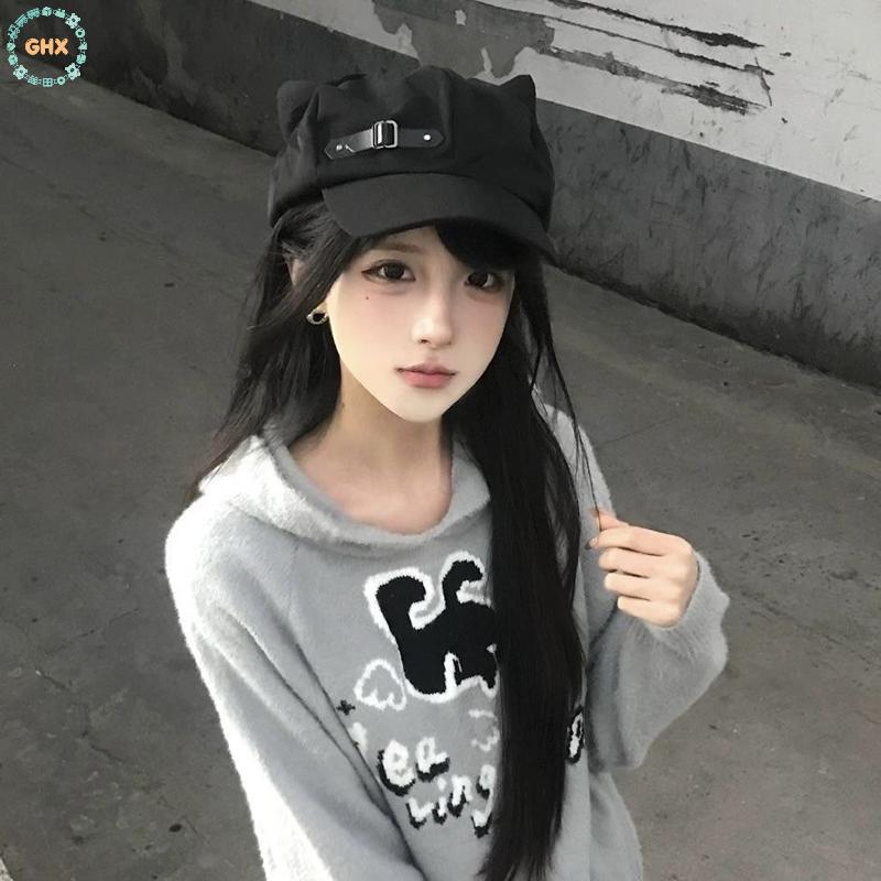Tai Handmade Cho Bé Gái, Phong Cách Gothic Y2K Punk, Thích Hợp Cho Mặc Dạo Phố