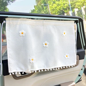 Tấm Che Nắng Ô Tô Nhỏ Tươi Đen Rèm Hút Loại Cốc Nội Thất Chống Nắng Cách Nhiệt Rèm Xe Ô Tô Trẻ Em Tấm Che Nắng 3.17